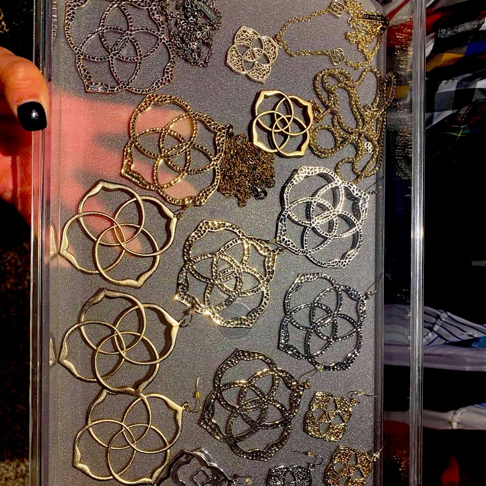 Vintage Kendra Scott Logo Earrings.